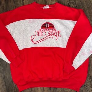 vintage looking ohio state buckeyes crewneck